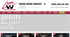 Desktop Screenshot of crookmotors.com